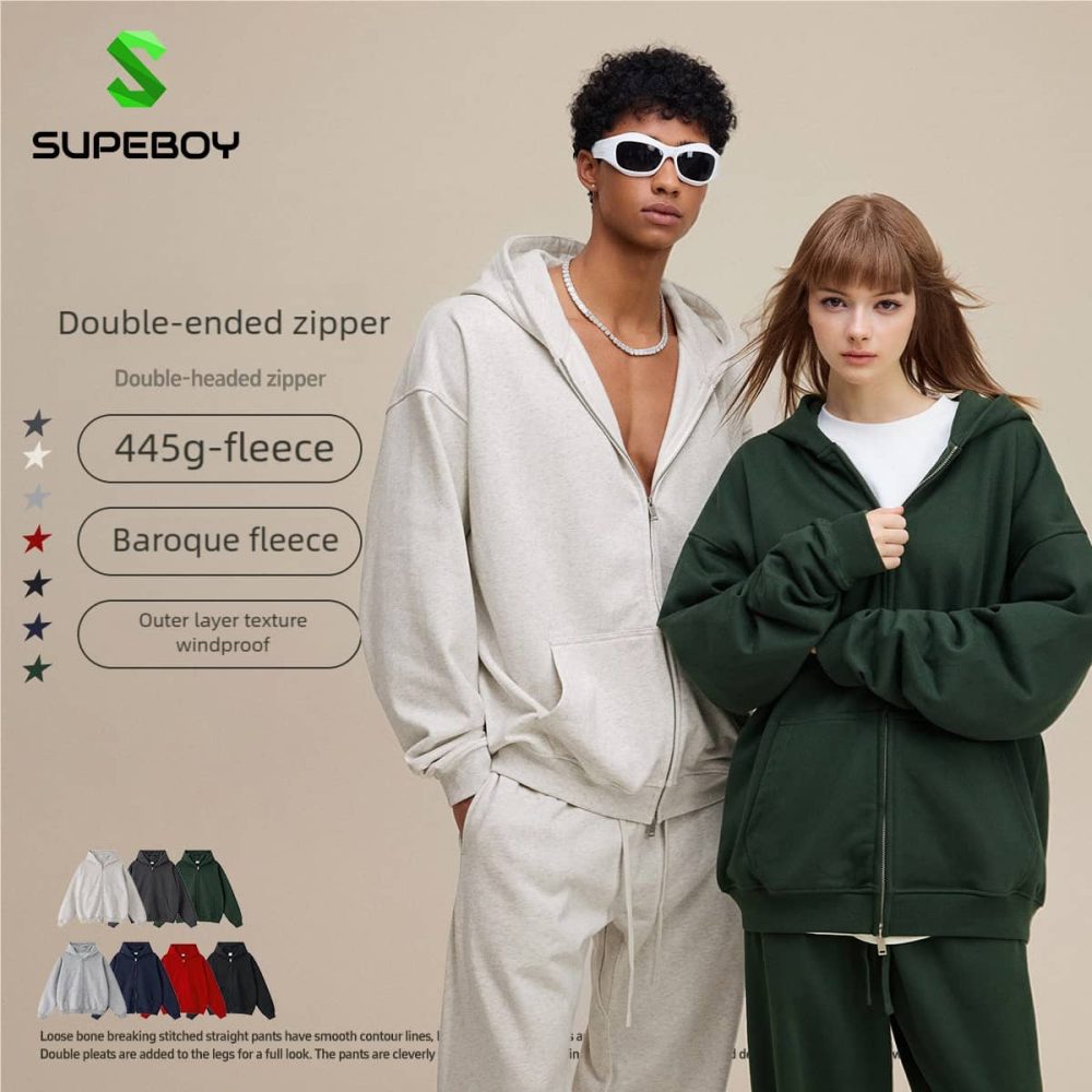 Customized zip-up hoodie